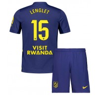 Stroje piłkarskie Atletico Madrid Clement Lenglet #15 Koszulka Wyjazdowej dla dzieci 2025-26 Krótki Rękaw (+ szorty)